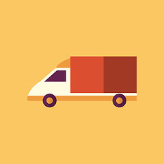 Image showing Van. Transportation Flat Icon