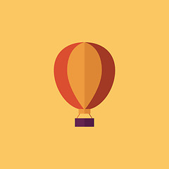 Image showing Balloon. Transportation Flat Icon