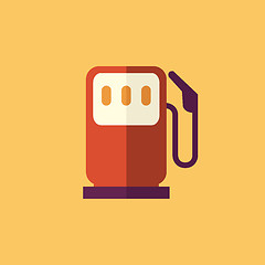 Image showing Fuel. Transportation Flat Icon