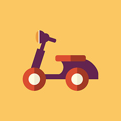 Image showing Bike. Transportation Flat Icon