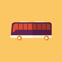 Image showing Bus. Transportation Flat Icon