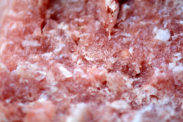 Image showing raw beef piece, macro