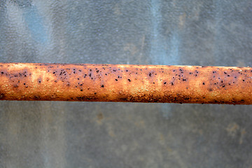 Image showing rusty metal pipe