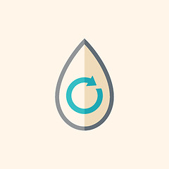 Image showing Water Flat Icon