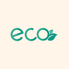 Image showing Eco Flat Icon