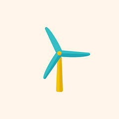 Image showing Wind Energy Flat Icon