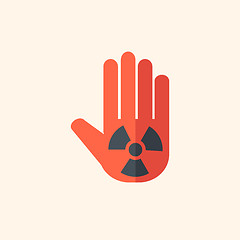 Image showing Nuclear Flat Icon