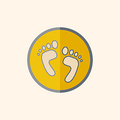 Image showing Feet Flat Icon