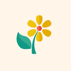 Image showing Flower Flat Icon