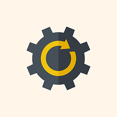 Image showing Gear Flat Icon