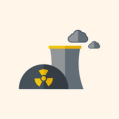 Image showing Nuclear Flat Icon