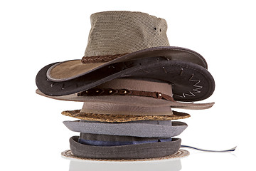 Image showing a stack of hats