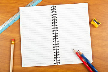 Image showing Notepad with stationery