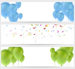 Image showing Abstract greeting banners