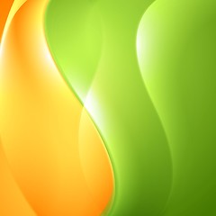 Image showing Colorful wavy abstract design