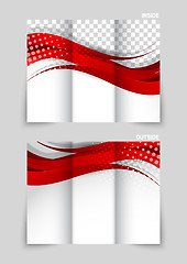 Image showing Tri-fold brochure template design