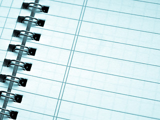 Image showing Blank notebook page