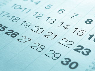 Image showing Calendar