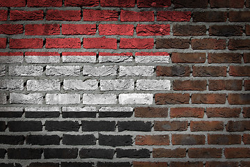 Image showing Dark brick wall - Yemen