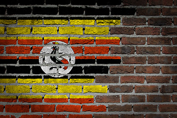 Image showing Dark brick wall - Uganda