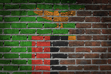 Image showing Dark brick wall - Zambia