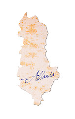 Image showing Old paper with handwriting - Albania