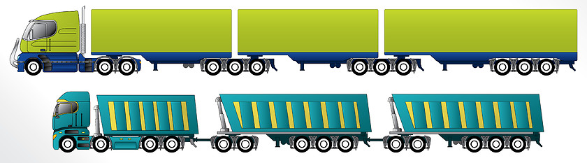 Image showing B triple road train