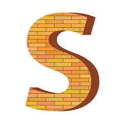 Image showing brick letter S