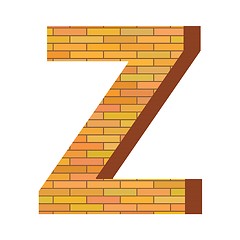 Image showing brick letter Z