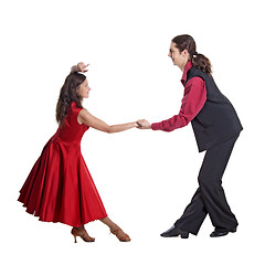 Image showing Couple dancing swing