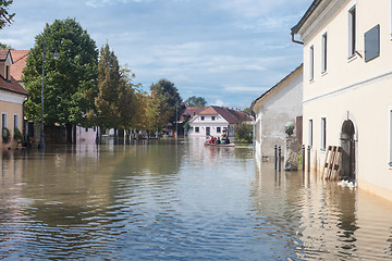 Image showing Flooded street