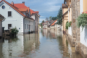 Image showing Flooded street