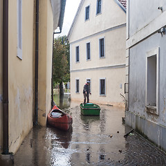 Image showing Flooded street