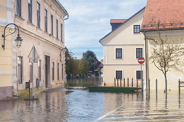 Image showing Flooded street