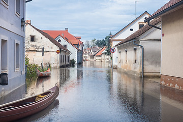 Image showing Flooded street