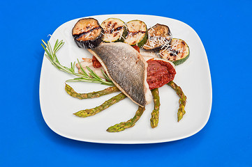 Image showing Seabass fillet