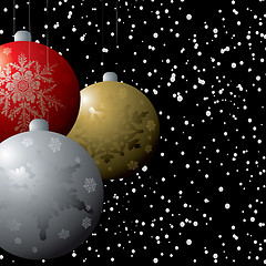 Image showing christmas deco flurry