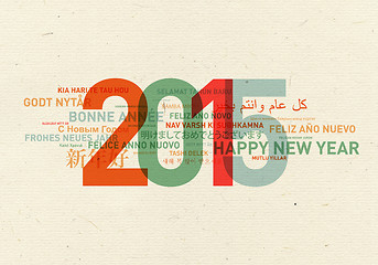 Image showing Happy new year from the world