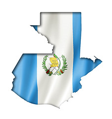 Image showing Guatemalan flag map