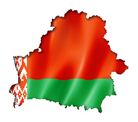 Image showing Belarus flag map