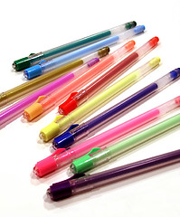 Image showing Colorful Gel Pens