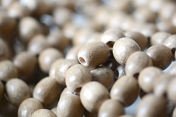 Image showing Traditional indian rosary for meditation, close up