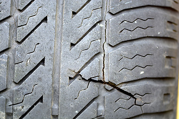 Image showing old car tires background
