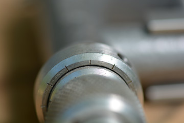 Image showing Close up of metal detail