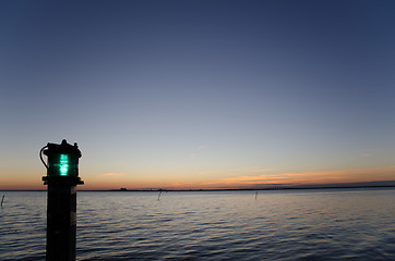 Image showing Green fairway lantern