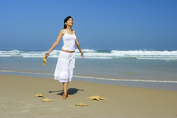 Image showing Starfish woman