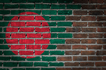 Image showing Dark brick wall - Bangladesh