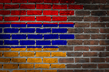 Image showing Dark brick wall - Armenia