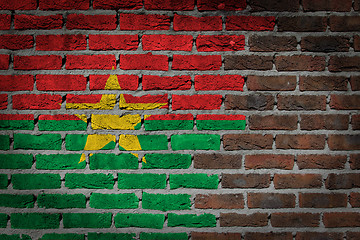 Image showing Dark brick wall - Burkina Faso