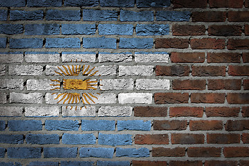 Image showing Dark brick wall - Argentina
